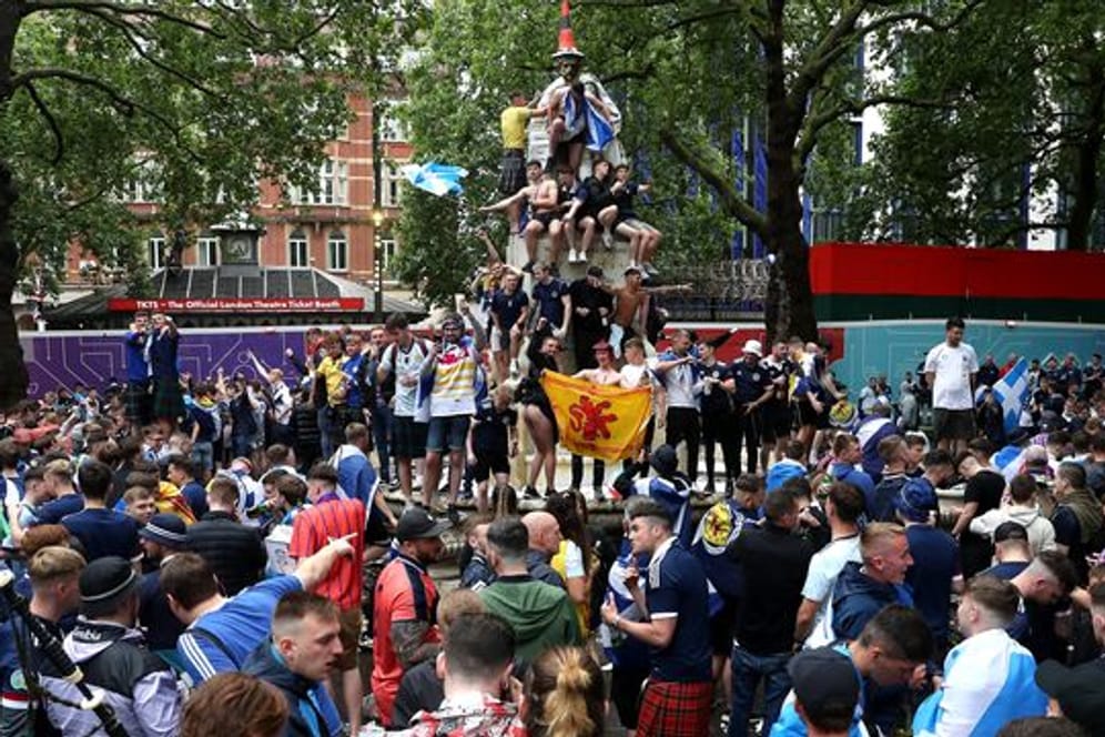 Viele schottische Fans waren während der EM nach London gereist.