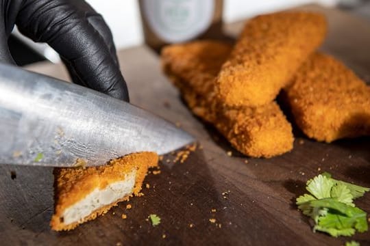 Vegane Fischstäbchen punkten mit Zutaten aus der Region.