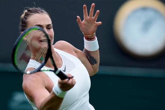 Hatte mit dem Einzug in die dritte Runde Probleme: Aryna Sabalenka in Aktion.