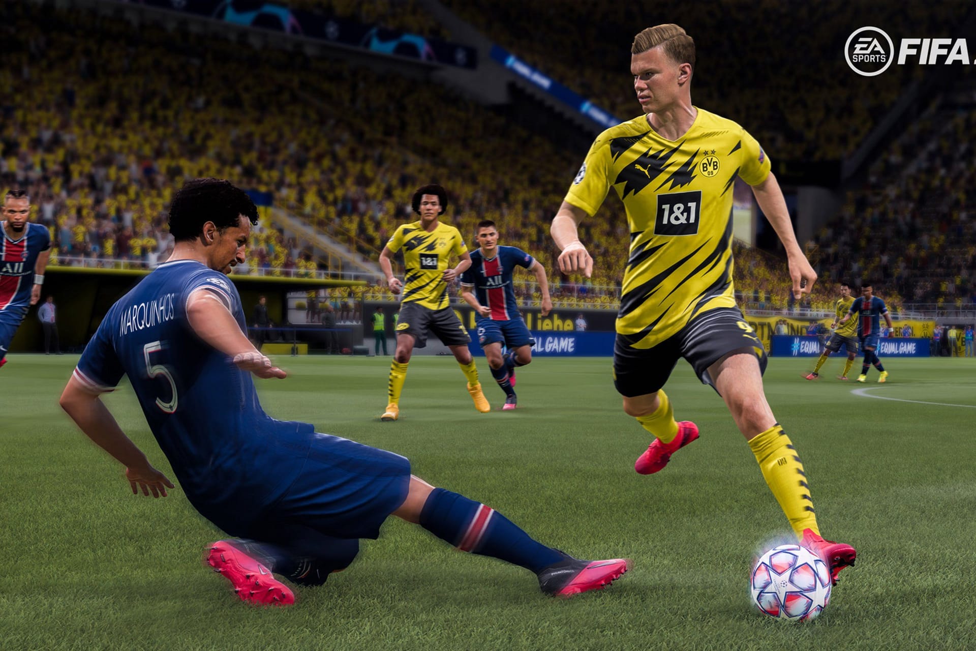 Szene aus dem Spiel Fifa 21: Unbekannt haben den Quellcode des Spiels gestohlen