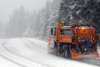 Schneefall im Harz