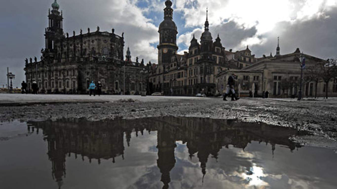 Tauwetter in Dresden