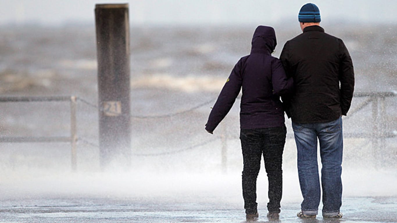 Orkanwarnung: An der Nordsee, wie hier in Dagebüll, geht´s am Donnerstag zuerst los
