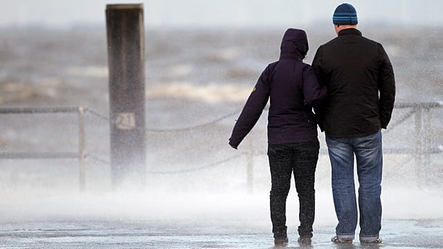 Orkanwarnung: An der Nordsee, wie hier in Dagebüll, geht´s am Donnerstag zuerst los