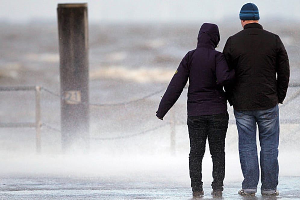 Orkanwarnung: An der Nordsee, wie hier in Dagebüll, geht´s am Donnerstag zuerst los