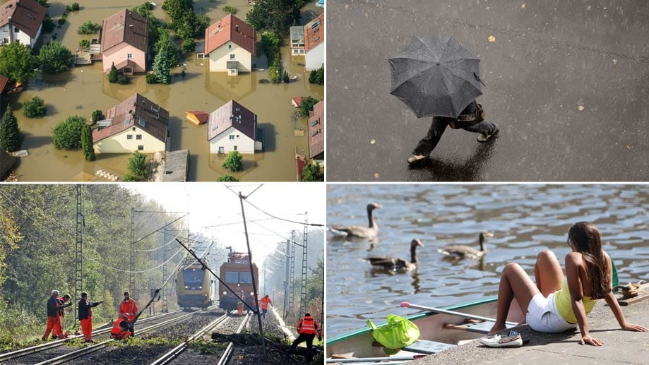 Das Jahr 2013 brachte Hochwasser, massive Regenfälle, kräftige Stürme und Badewetter bei extremer Hitze Das Jahr 2013 brachte Hochwasser, massive Regenfälle, kräftige Stürme und Badewetter bei extremer Hitze