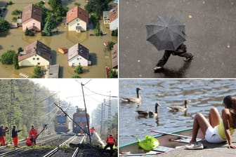 Das Jahr 2013 brachte Hochwasser, massive Regenfälle, kräftige Stürme und Badewetter bei extremer Hitze
