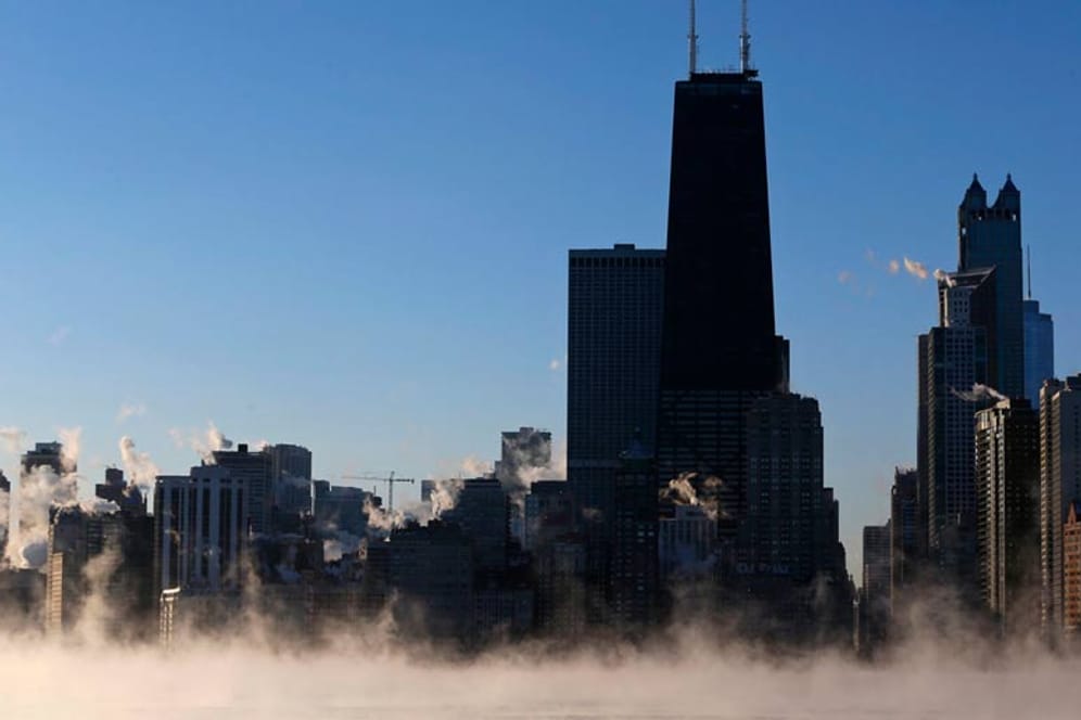 Kältewelle in den USA: Skyline von Chicago