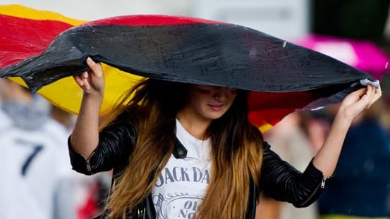 Wetter: Public Viewing fällt vielerorts ins Wasser