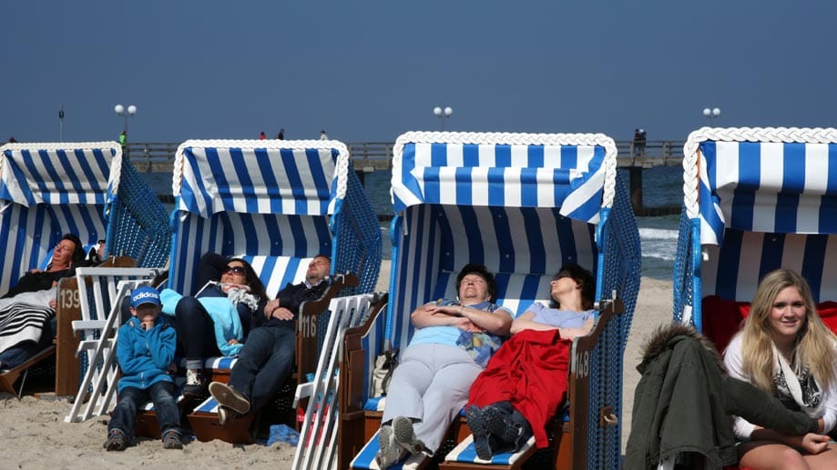 An den Küsten zeigt sich die Sonne bereits wieder, wie hier im Ostseebad Kühlungsborn