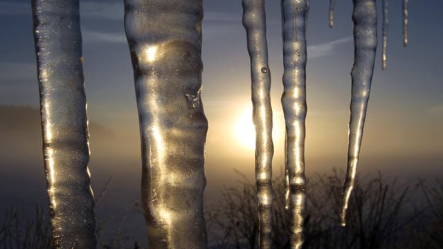 Auch so ist der Winter: schön, aber eiskalt.