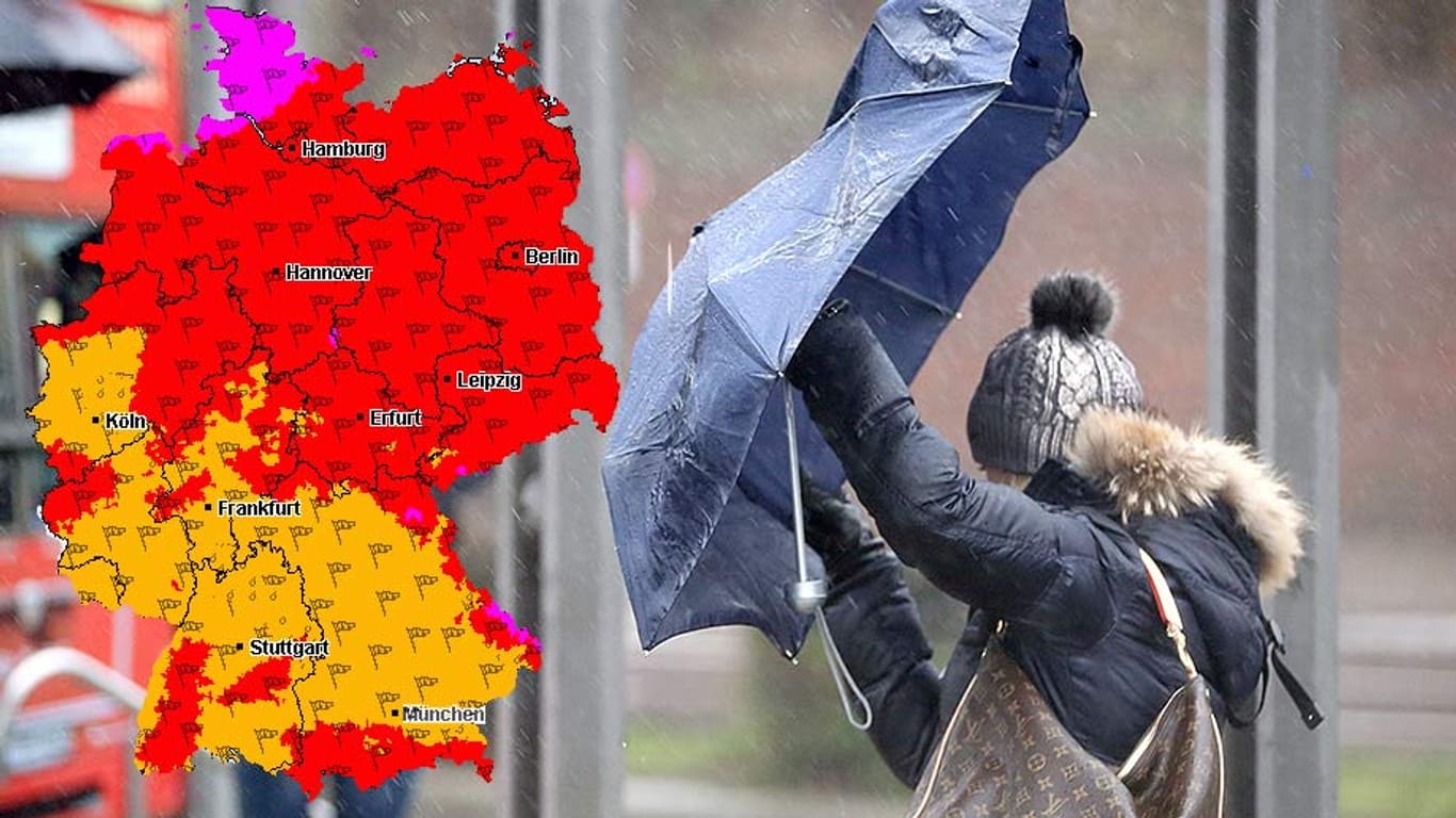 Heute gibt es erneut Sturmwarnungen für ganz Deutschland.