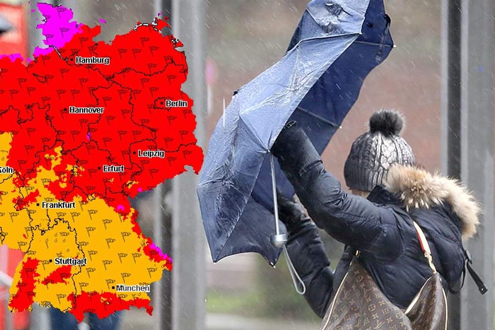 Heute gibt es erneut Sturmwarnungen für ganz Deutschland.