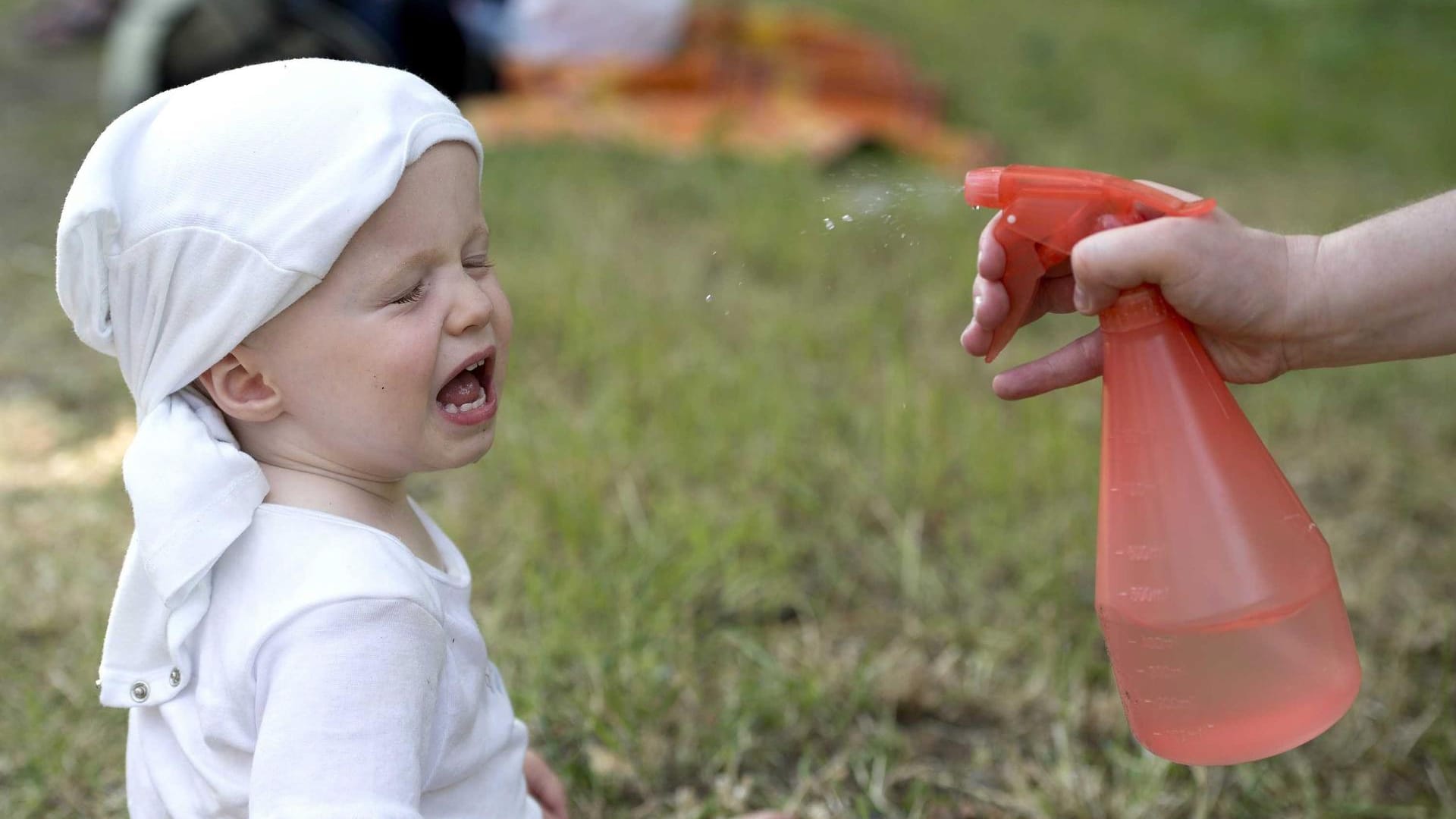 Versuch einer Kühlung - ob die paar Tropfen Wasser reichen?
