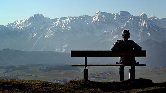 Sonne wie im Frühling: Im Alpenvorland wird es äußerst mild.