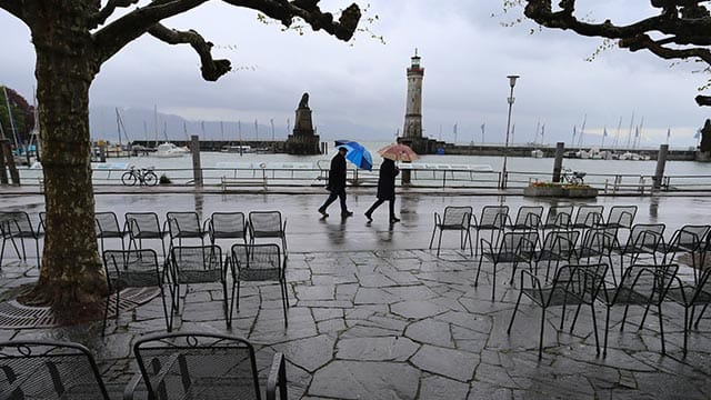 Trübes Wetter gibt es nicht nur am Bodensee.