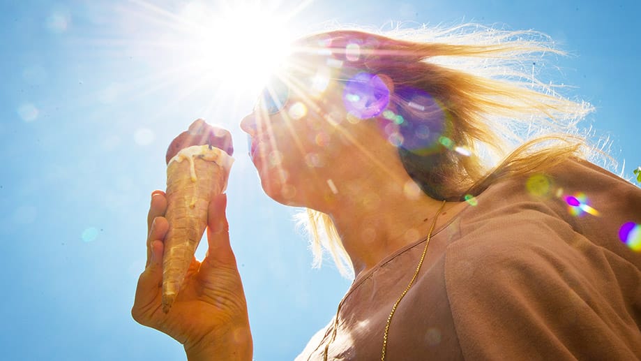 Die kommende Woche bringt gutes Wetter zum Eis essen.