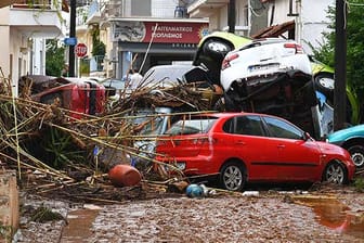 Das Unwetter richtete in Griechenland massive Schäden an.