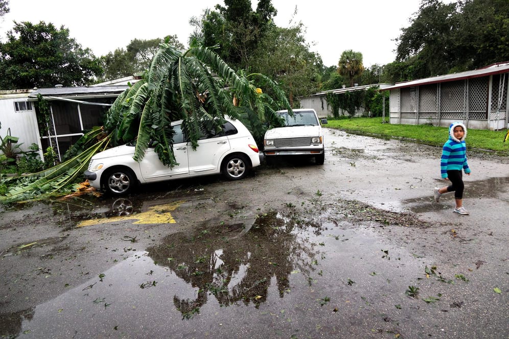 Der Hurrikan "Matthew" ist auf Florida getroffen.