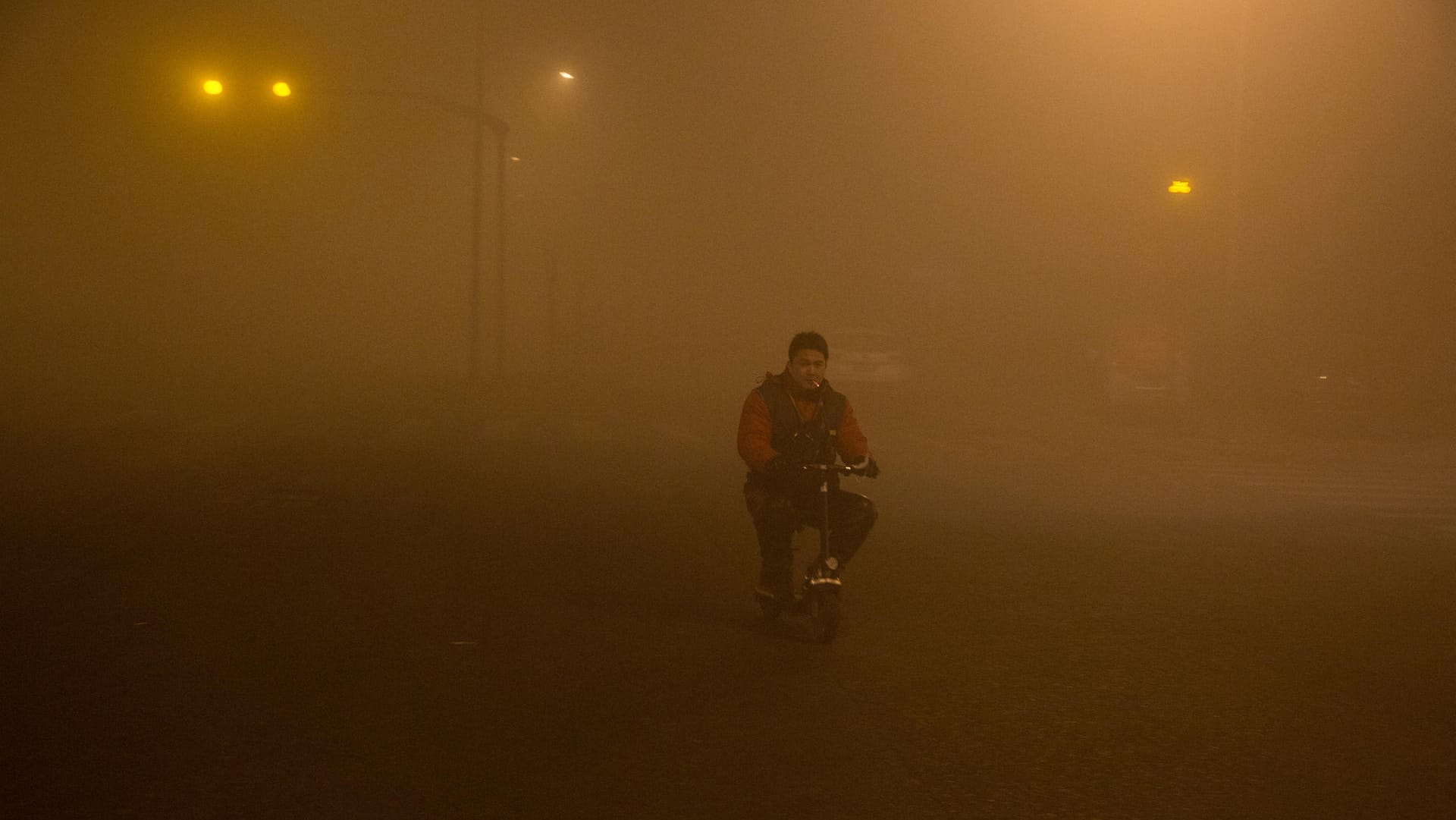 Smog in Peking.