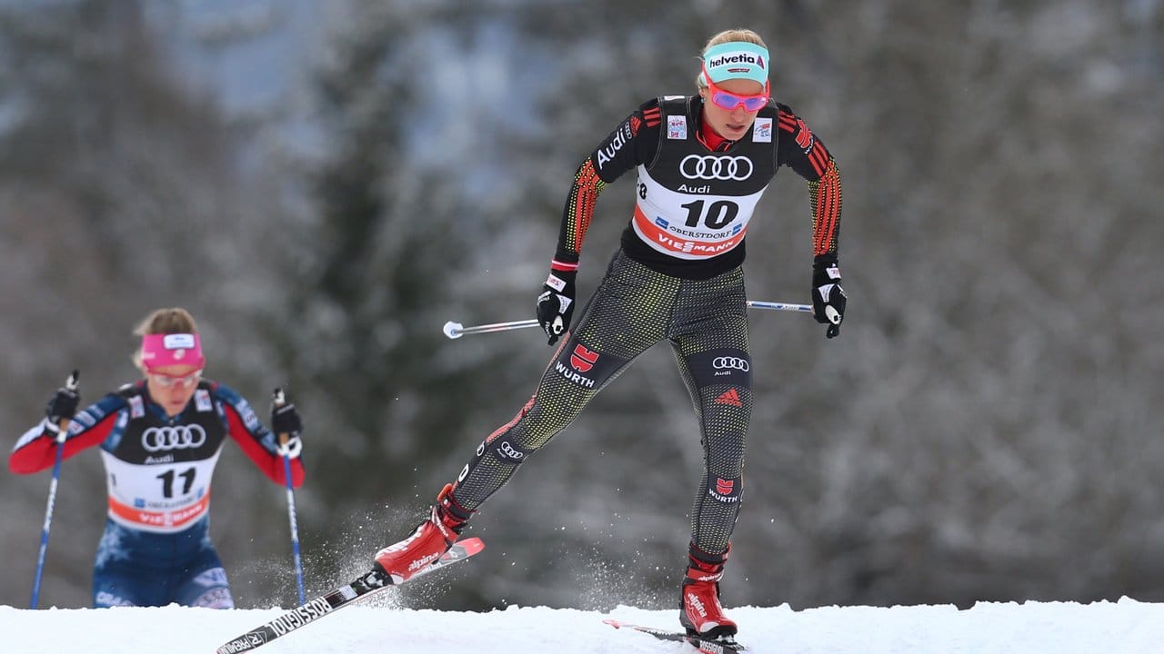 Nicole Fessel kam auf der fünften Etappe der Tour de Ski erst als 21.