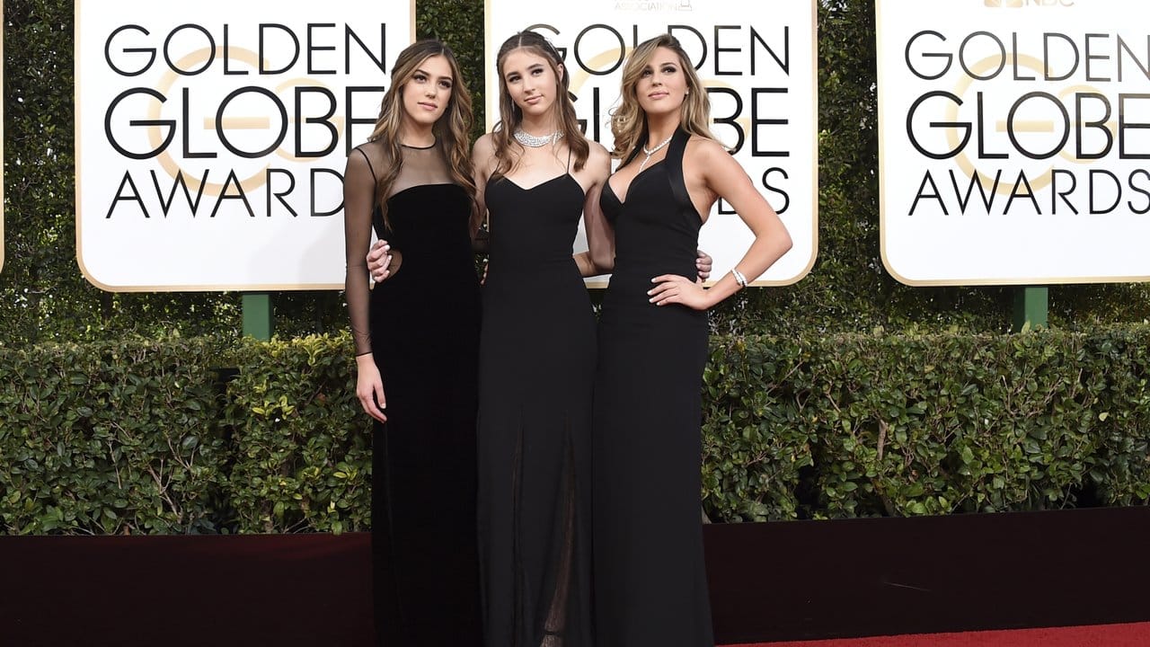 Die Stallone-Sisters Sistine (l-r), Scarlet und Sophia Stallone sind die drei "Miss Golden Globes".