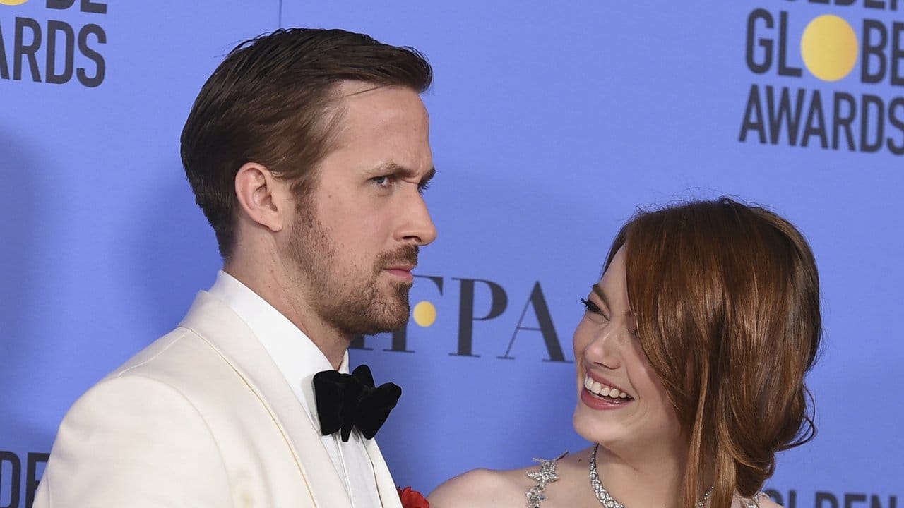 Ryan Gosling und Emma Stone verzaubern das Publikum in dem Musical "La La Land".