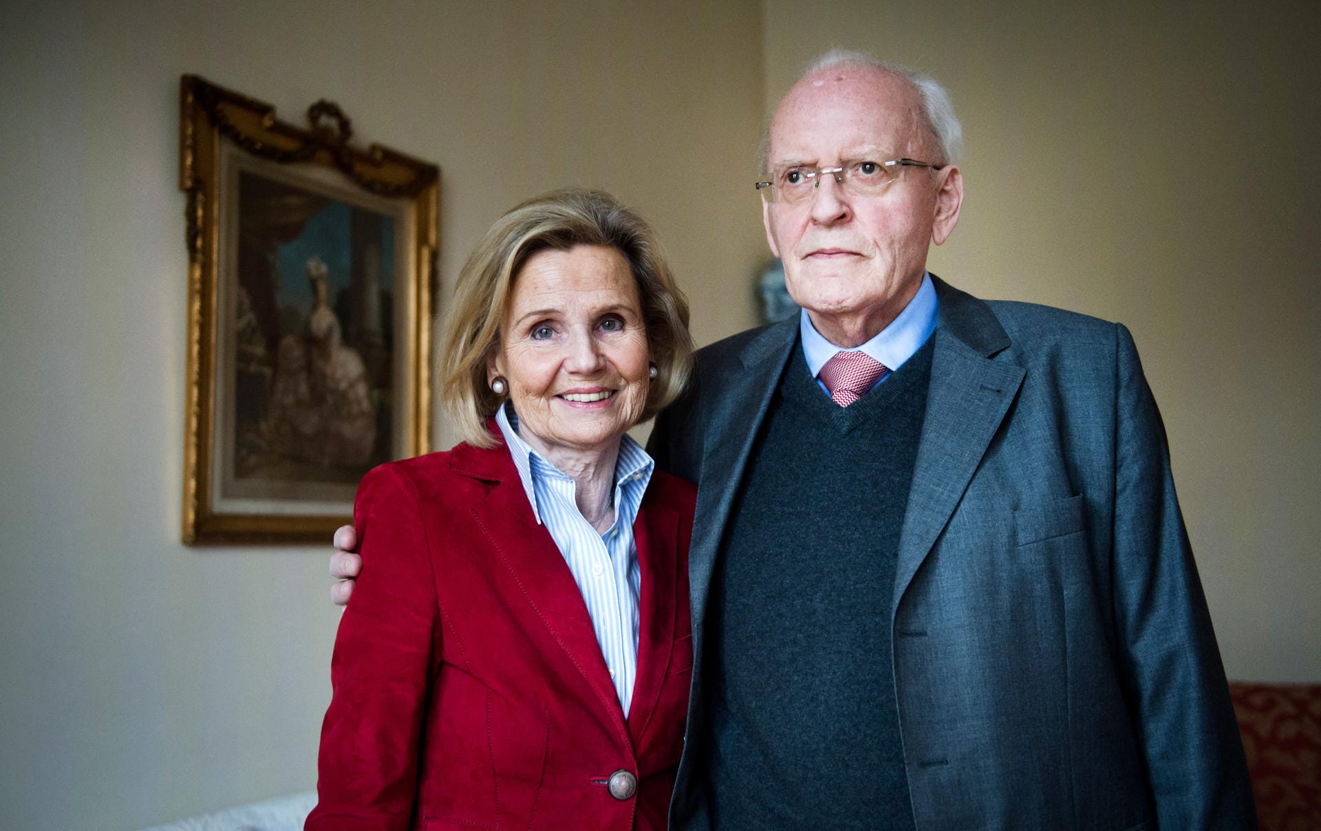 Herzog und seine zweite Ehefrau Alexandra Freifrau von Berlichingen, aufgenommen 2015.