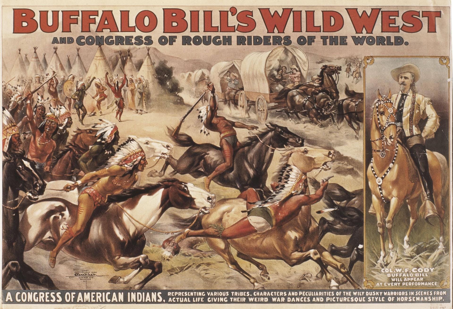 Nachdem Cody die Büffeljagd eines russischen Großfürsten geleitet und für diesen auch besondere "Wildwest-Unterhaltung" organisiert hatte, wuchs diese Show bald zu "Buffalo Bill's Wild West" heran. Millionen Menschen erzählte er damit zwischen 1883 und 1913 von Abenteuern und Alltag, Kämpfen und Kultur der Pionierjahre.