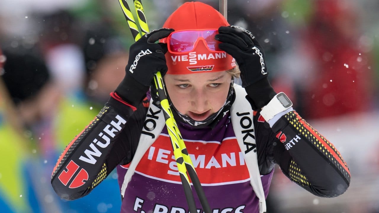 Franziska Preuß muss nach ihrer krankheitsbedingten Biathlon-Pause gleich in der Staffel ran.