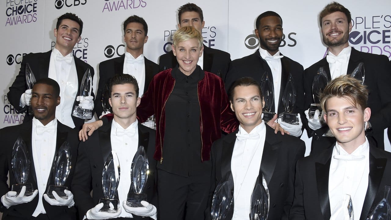Ellen DeGeneres mit all ihren bisher gewonnenen People's Choice Awards.