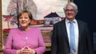 Altkanzlerin Angela Merkel und Unternehmer Hasso Plattner im Museum Barberini in Potsdam: Der Milliardär hat den Aufbau des ehemaligen Palasts finanziert.