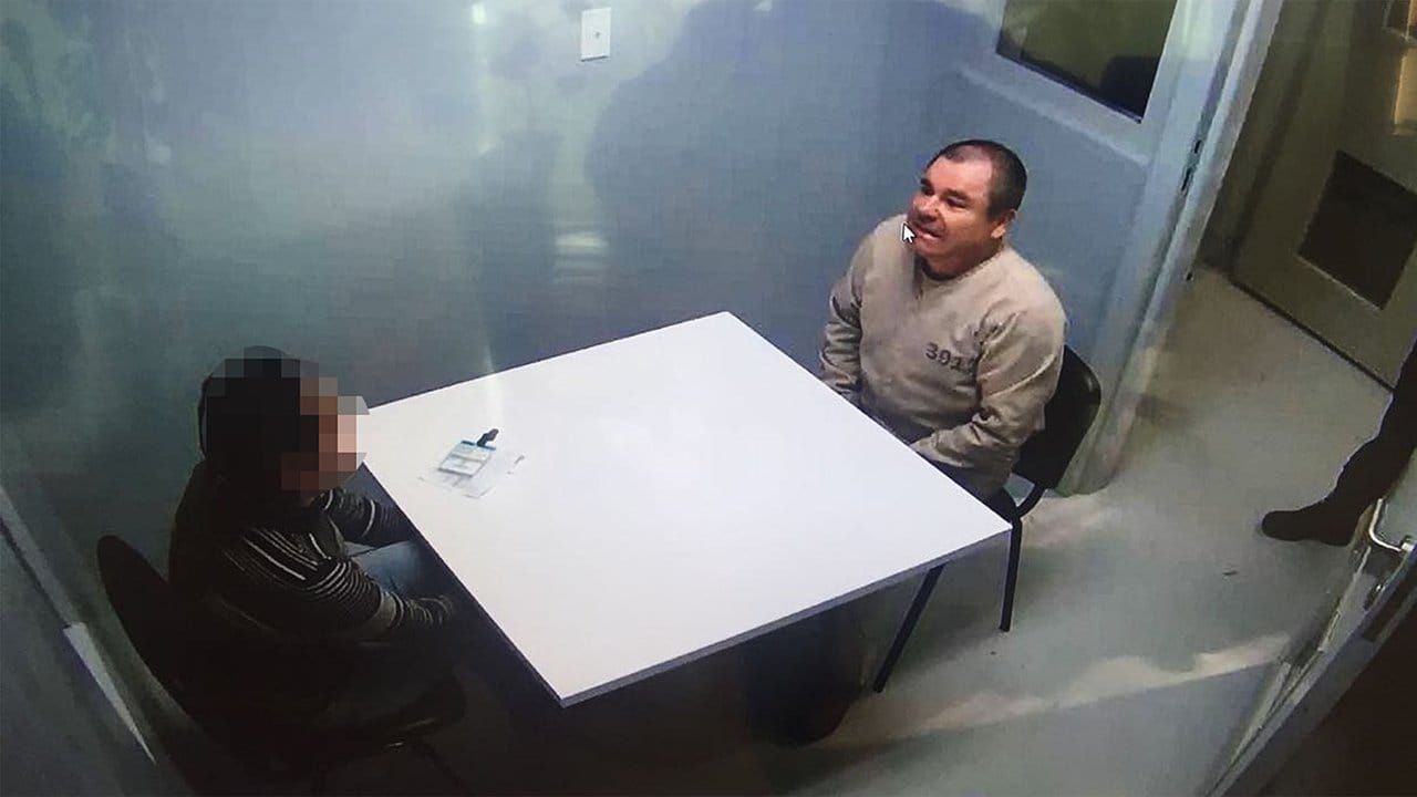 Vor der Auslieferung: Joaquín "El Chapo" Guzmán im Gefängnis von Ciudad Juarez (Mexiko). Vor der Auslieferung: Joaquín "El Chapo" Guzmán im Gefängnis von Ciudad Juarez (Mexiko).