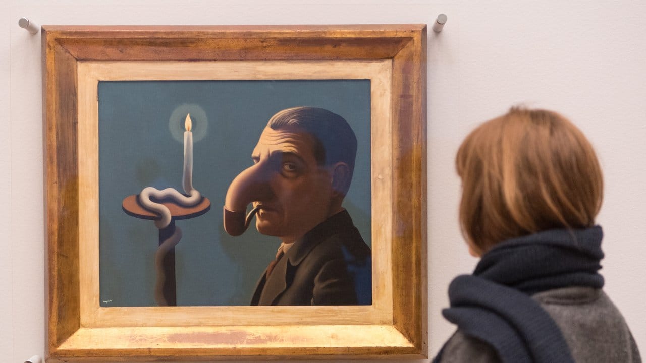 René Magritte, Die philosophische Lampe, 1936.