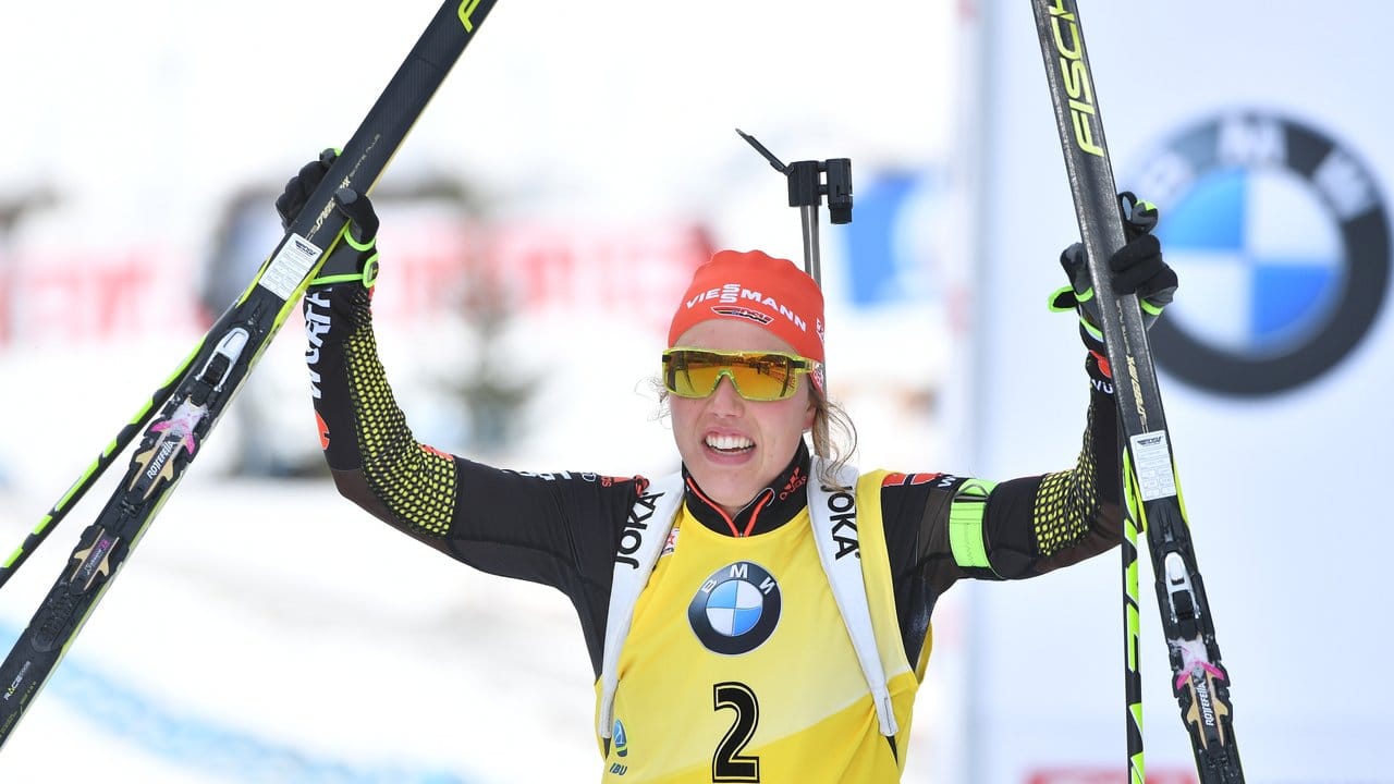 Laura Dahlmeier sicherte sich WM-Gold in der Verfolgung.