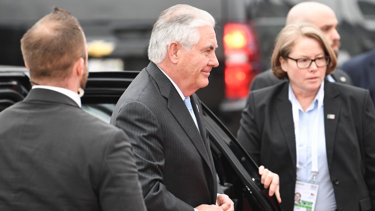 Er ist der Neue: US-Außenminister Rex Tillerson kommt zum Treffen der G20-Außenminister in.