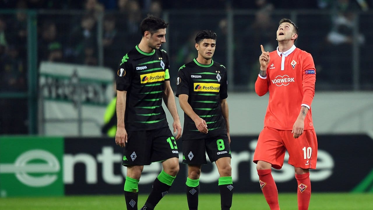 Durch den Treffer von Federico Bernardeschi verliert Gladbach 0:1 gegen Florenz. Durch den Treffer von Federico Bernardeschi verliert Gladbach 0:1 gegen Florenz.