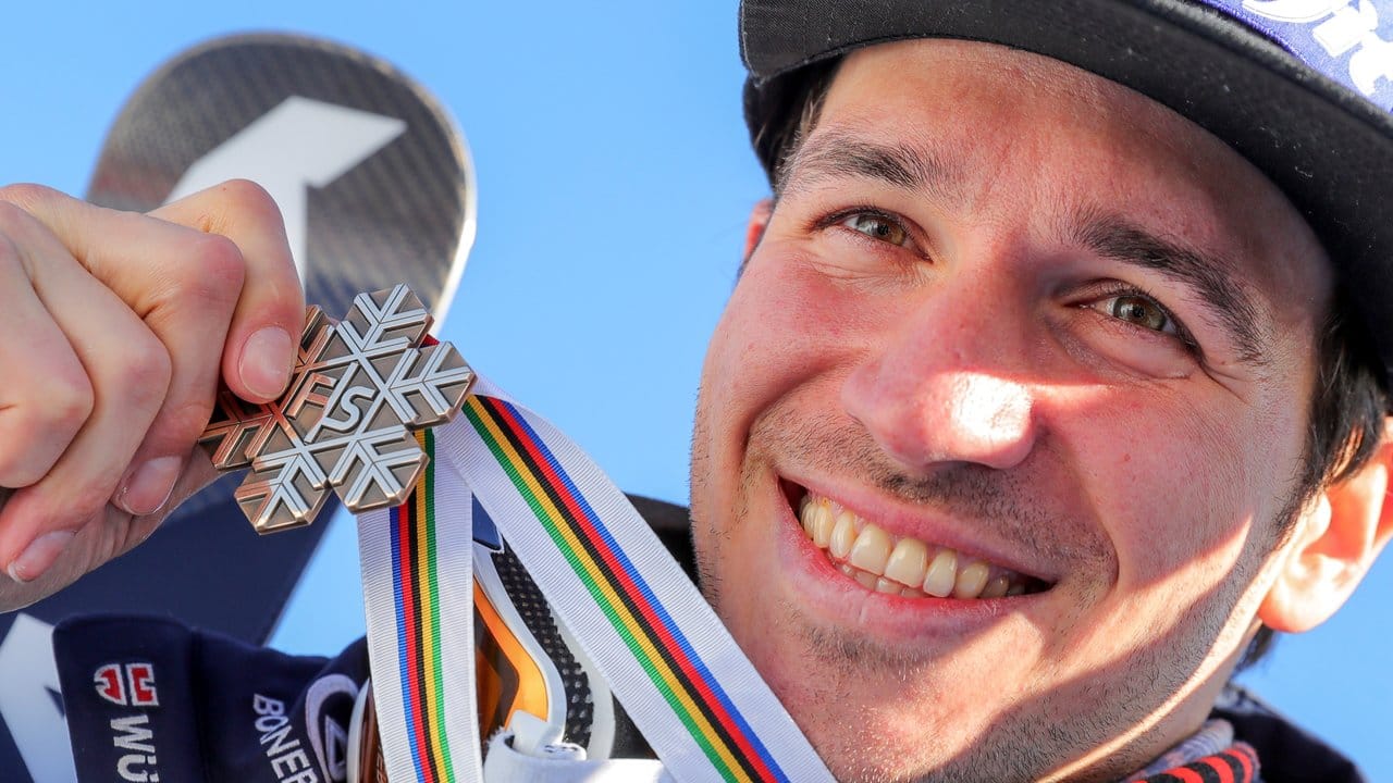 Felix Neureuther sicherte sich im WM-Slalom die Bronzemedaille.