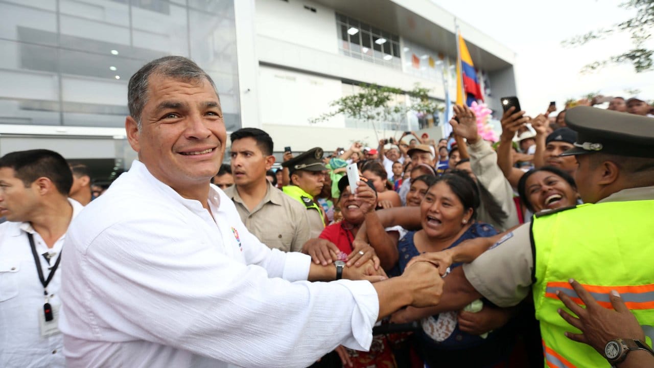 Er tritt ab: Der ecuadorianische Staatspräsident Rafael Correa war zehn Jahre lang an der Macht. Er tritt ab: Der ecuadorianische Staatspräsident Rafael Correa war zehn Jahre lang an der Macht.