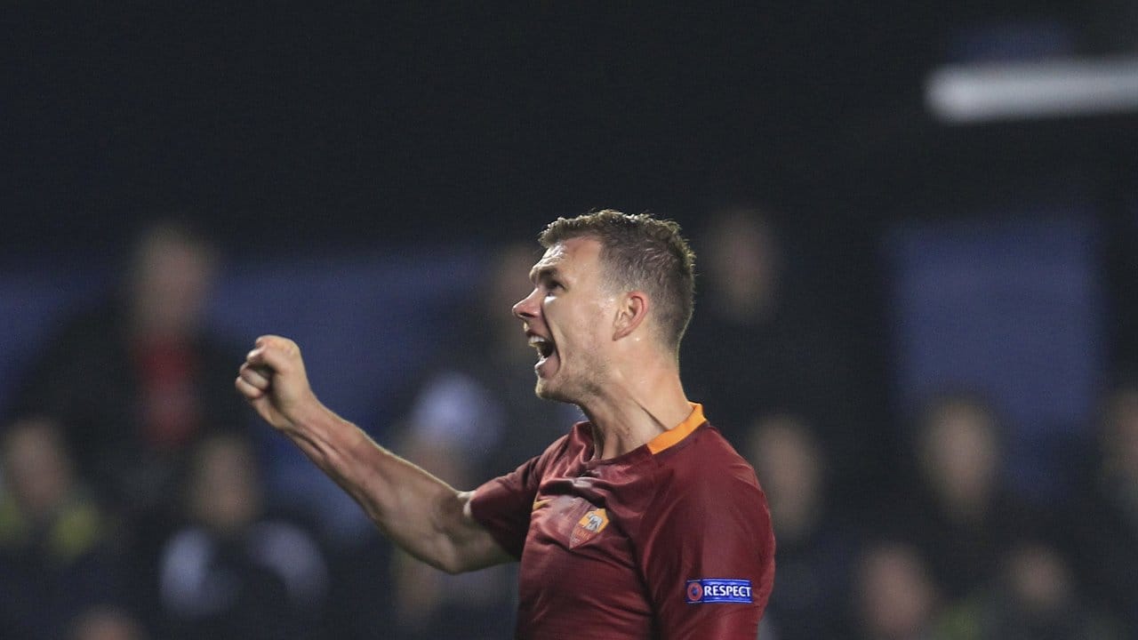 Edin Dzeko erzielte das 2:0 für den AS Rom in Palermo.
