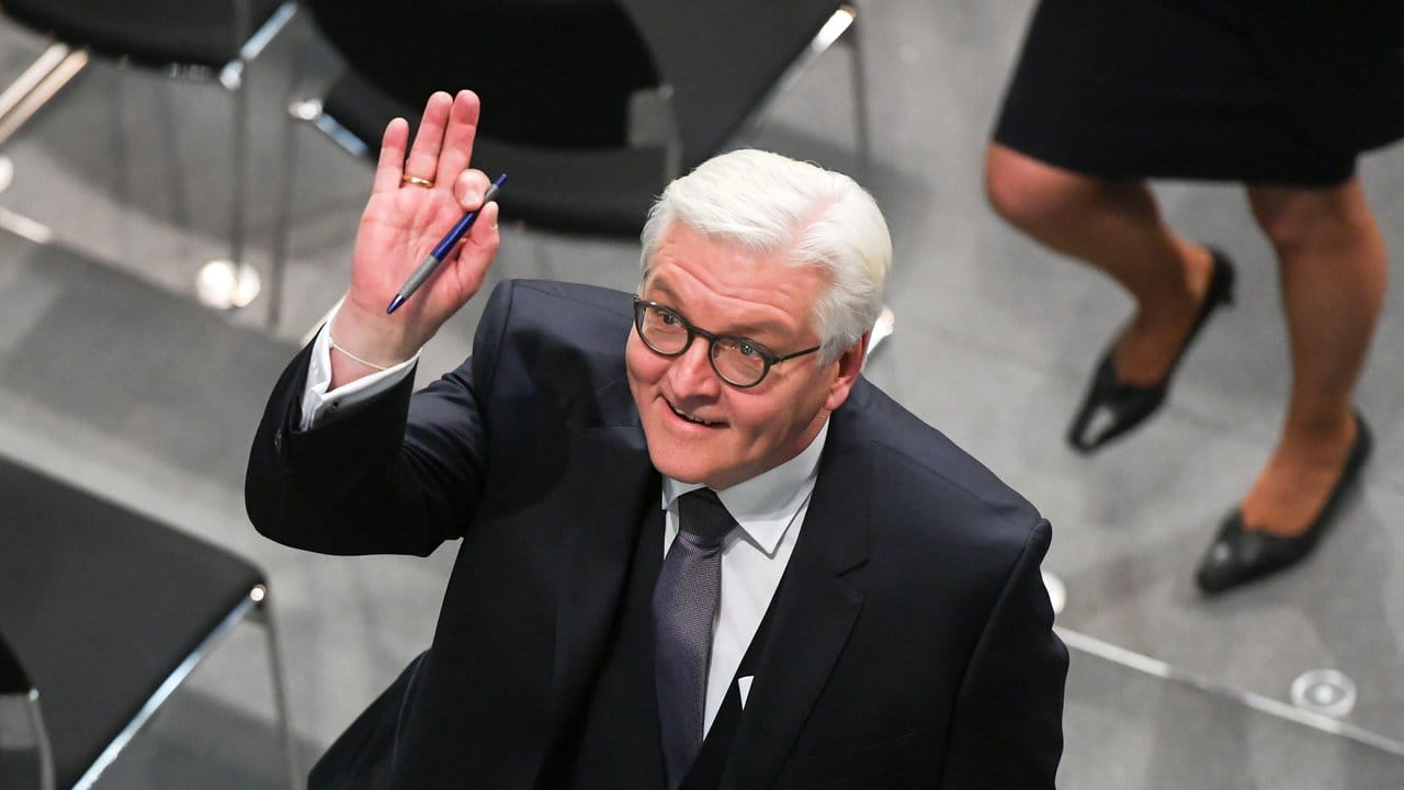 Frank-Walter Steinmeier nach der Wahl zum Bundespräsidenten im Februar.