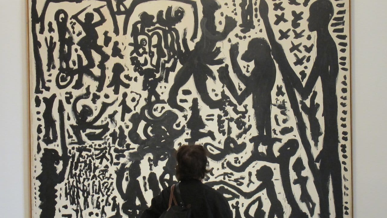 Wer die Penck-Ausstellung besucht, kann unter anderem das bekannte Gemälde "Verwendung-Verschwendung" bestaunen.