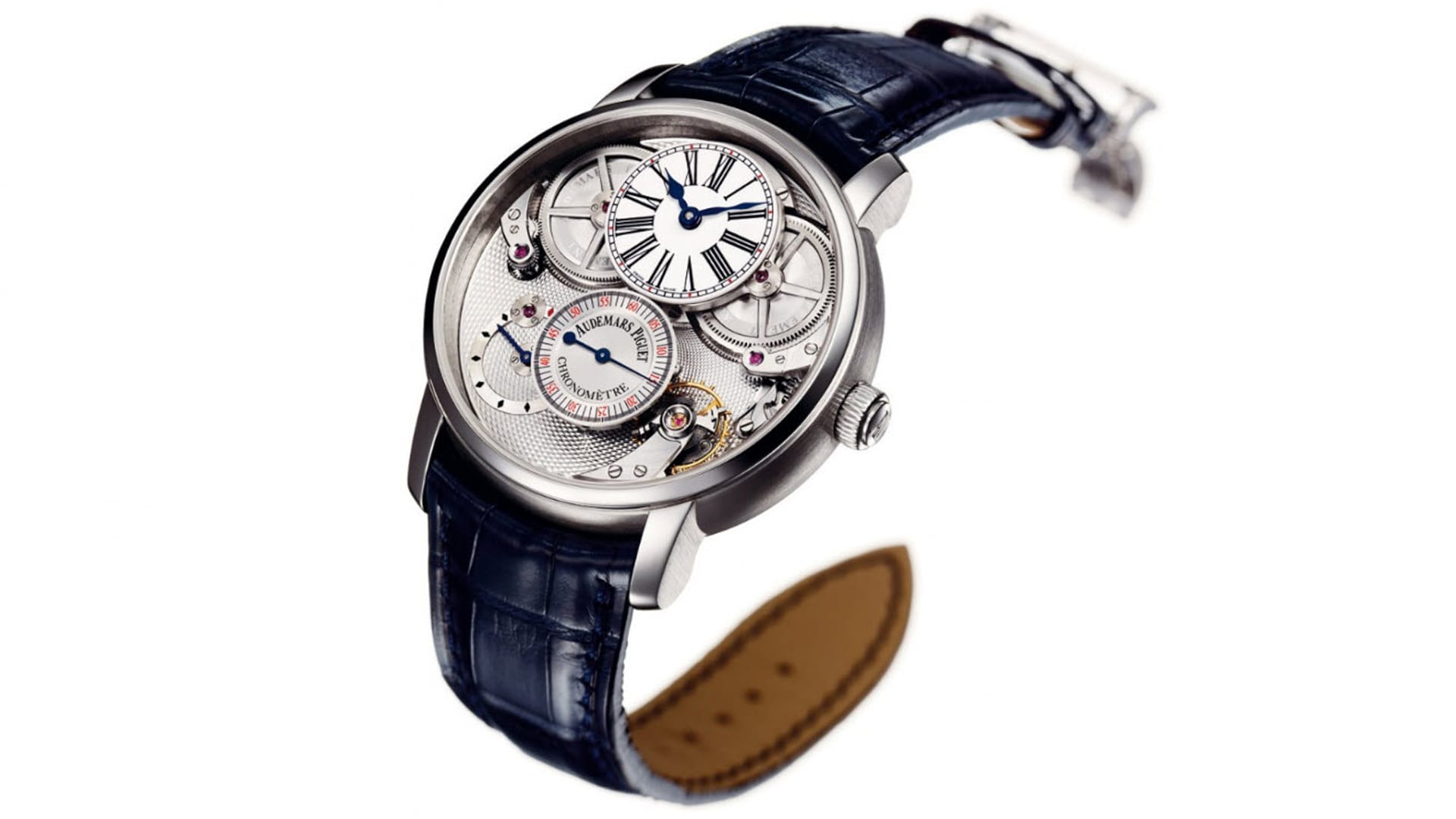 Der Audemars Piguet Jules Audemars Chronometer arbeitet mit sechs Herz (43.200 Halbschwingungen pro Stunde).