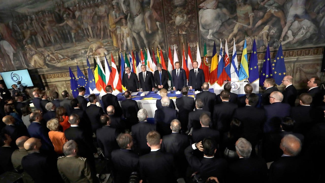 Einig wie selten zeigt sich die EU beim 60.