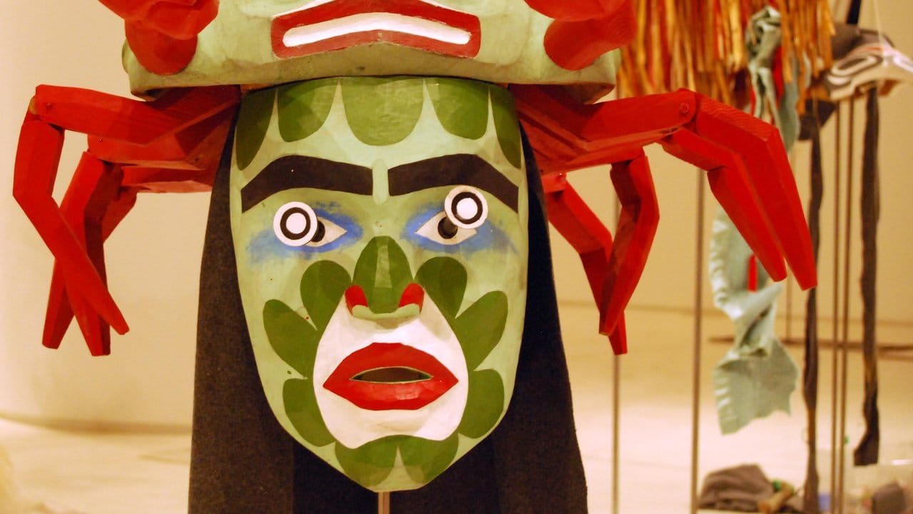 Eine Maske des im März 2017 verstorbenen Kwakwaka’wakw-Künstlers Beau Dick.