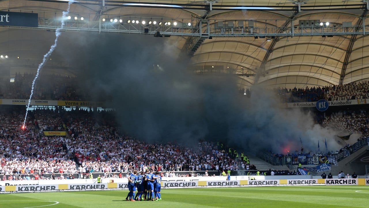 Das Spiel im Stuttgart stand kurz vor dem Abbruch.
