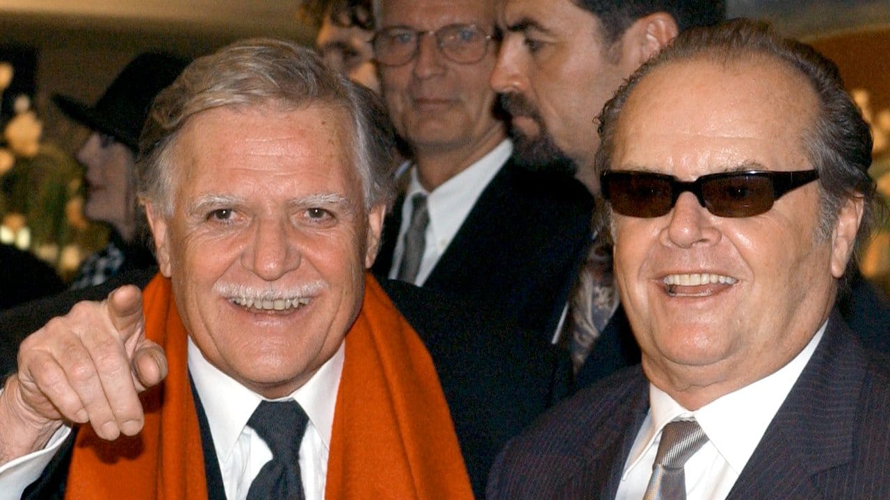 Michael Ballhaus und Jack Nicholson bei der Premiere ihres Films "Was das Herz begehrt" 2004 in Berlin.
