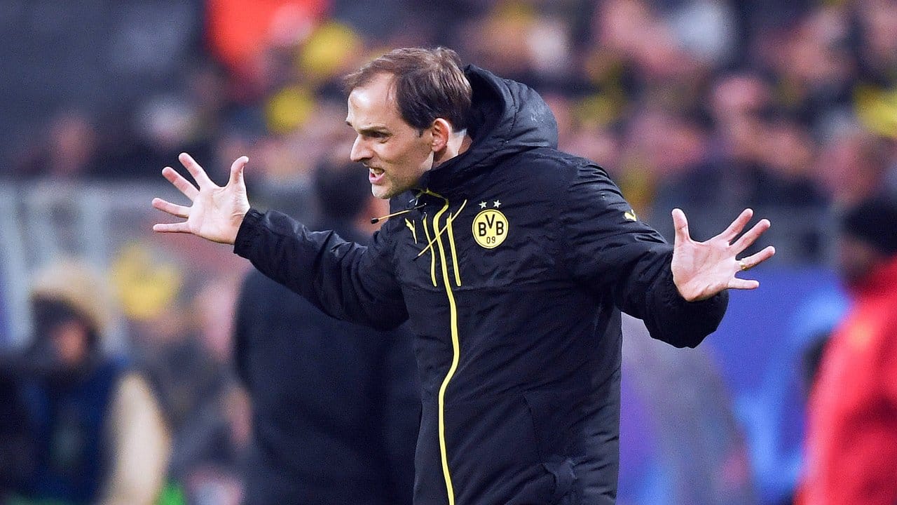 Dortmunds Trainer Thomas Tuchel ist mit dem Spielverlauf nicht einverstanden.