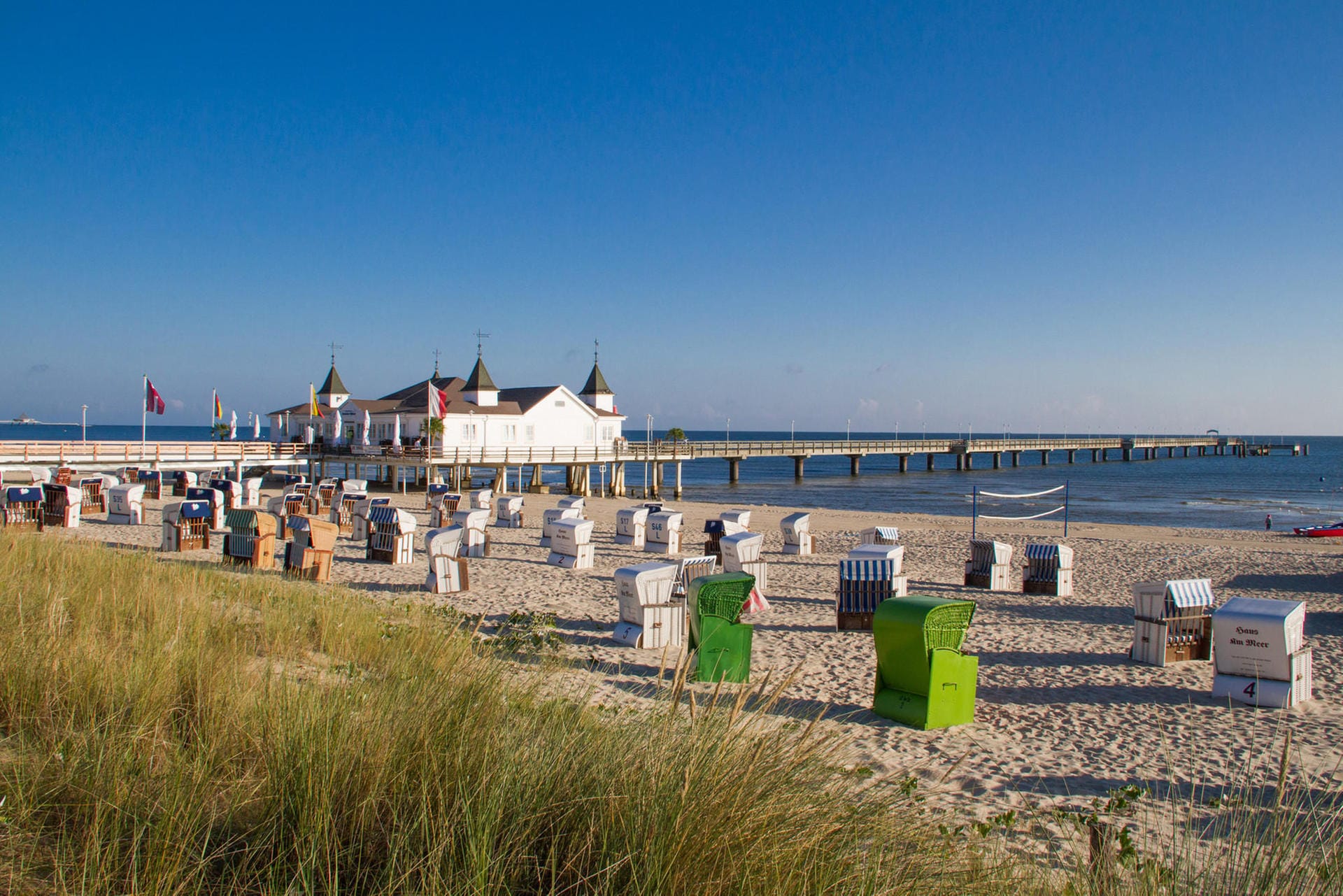 Die Strandpromenade von Usedom stellt eine Verbindung zwischen Deutschland und Polen her