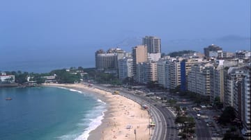 Rio de Janeiros Strandpromenade ist stets gut besucht.